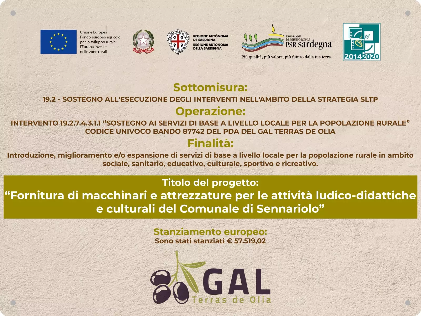 Finanziamento GAL